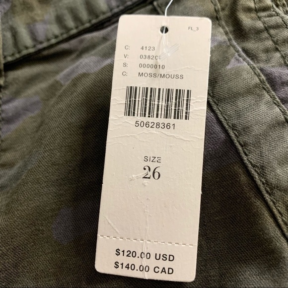 Anthropologie The Wanderer Utility Camouflage Pant New With Tags Size 26in Moss - Picture 10 of 14